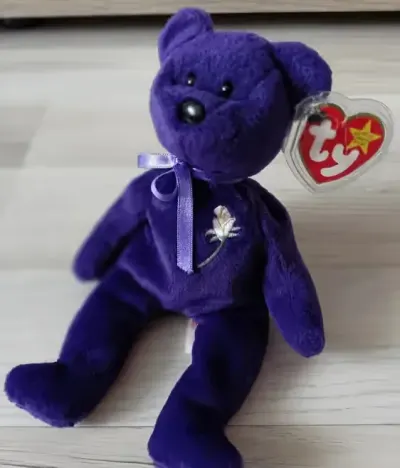 Ty Beanie Babies Diana Princess of Wales maskotka miś 1997r 22cm — praca Anna, Lublin
