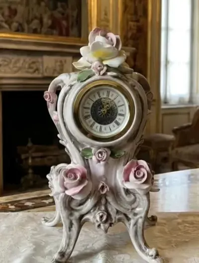 Unikat Zegar kominkowy Capodimonte — praca Joanna, Łabiszyn
