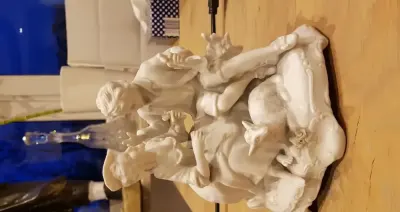 Unter weiss bach, figurka porcelanowa, porcelana, para z owca, 8320 — praca Paweł, Warszawa