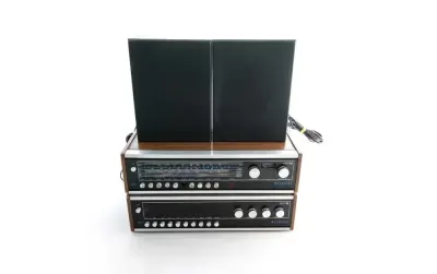 Wzmacniacz HI-FI UNITRA Diora Meluzyna WST-101 620-01 z tunerem TST-101 621-01 + głośniki TONSIL — praca Piotr, Warszawa
