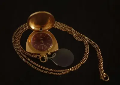 Zegarek kieszonkowy ZARIA 21 Jewels – pozłacany, sprawny — praca Tomasz, Wrocław