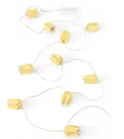 Papierowy łańcuch świetlny LED — praca ReStart, Kwaśniów Górny