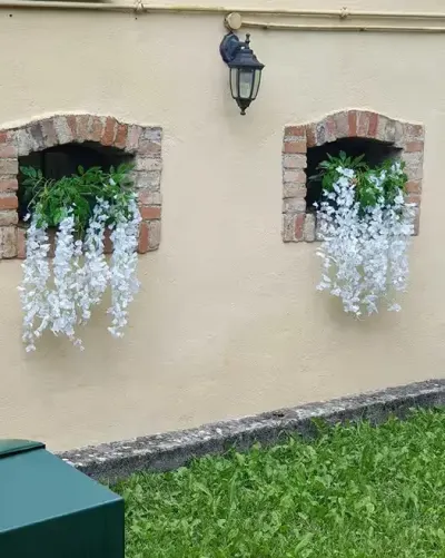 Wisteria glicynia sztuczna girlanda kwiatowa dekoracja 12 sztuk — praca Marta, Września