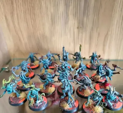 20 x Blue 20 x Brimstone Horrors of Tzeentch Warhammer Age of Sigmar 40k — praca Kamil, Wrocław