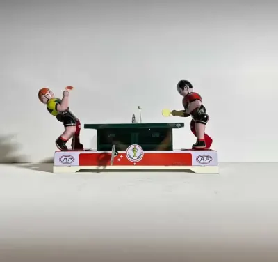 Blaszana zabawka Ping-Pong / mechanizm działa — praca kuba, Warszawa