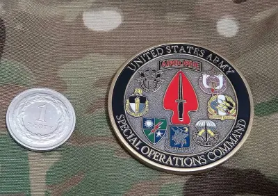 Challenge coin US Special Operations Command Socom 50 mm — praca Mieczysław, Gdańsk