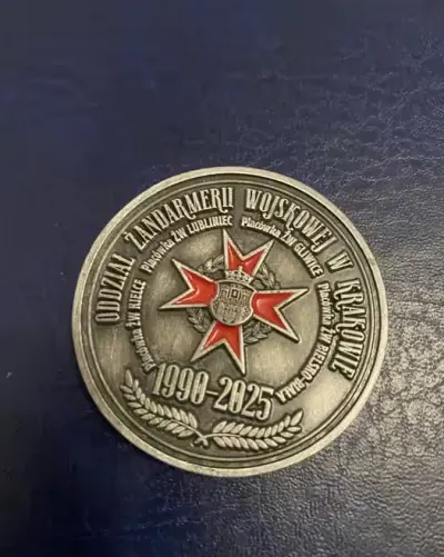 Coin 35 lat Zandarmerii Wojskowej — praca Kolekcjoner, Warszawa