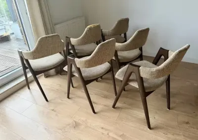 Compass Dining Chairs - Kai Kristiansen dla Sva Møbler, Dania, lata 60. - krzesła vintage, komplet 6 szt — praca Maciej, Kraków
