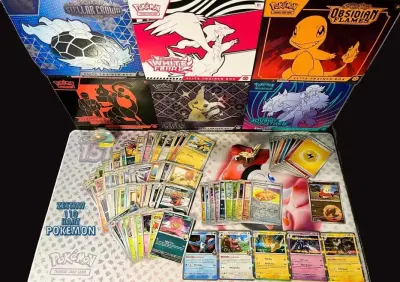 GIGA Zestaw Kart Pokemon 200 Szt + 2x Kod + 2x zagraniczna + Karta EX lub losowy Trener — praca Piotr, Wrocław