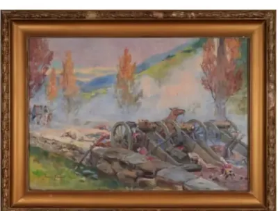 Jerzy Kossak Bitwa pod Somosierrą (1808) — praca Grzegorz Jablonski, Kraków