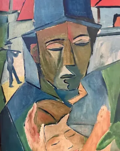 János KMETTY 1889–1975 Muzealny Obraz Klasyka Węgierskiego Kubizmu TOP — praca ArtCollector, Szczecin