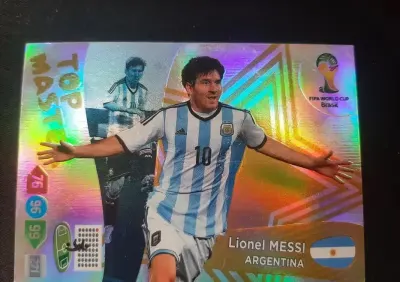 Karta piłkarska- Messi Top Master 2014 Panini — praca Tomasz Jankowiak, Warszawa
