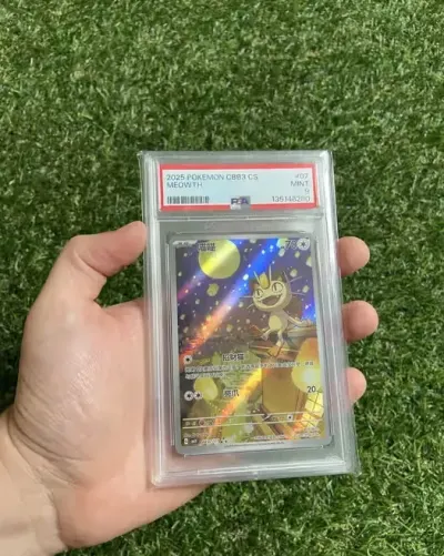 Karta pokemon tcg meowth cbb3 cs #07 psa 9 — praca sharpik, Gdańsk