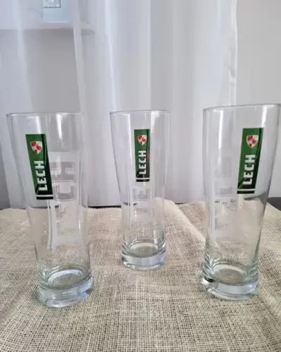 Kufle do piwa Lech 0.5l — praca paulinazajac1504, Kraków