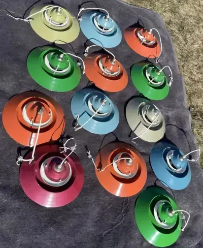 Lampy w stylu skandynawskim PRL UFO — praca Jan, Warszawa