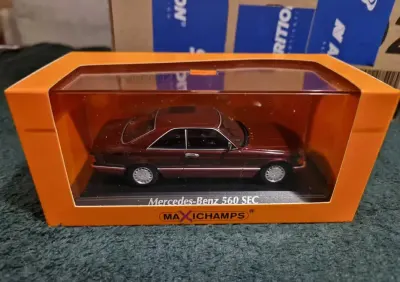 Mercedes 560 SEC maxichamps/minichamps — praca Michał, Gdańsk