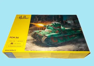 Model czołgu - FCM 36 - Heller 30322 - (skala 1:35) — praca Wintorez, Gdańsk