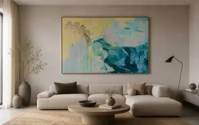 «Na małej planecie» Akryl na płótnie 100x150 cm — praca Vadzim, Poznań