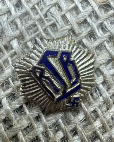 odznaka RLB ges. gesch H.Aurich Dresden original ww2 wh — praca breslaumilitaria, Wrocław