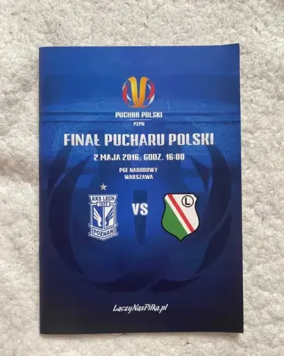 Program meczowy - finał Pucharu Polski 2016: Lech - Legia — praca Piotr, Wrocław
