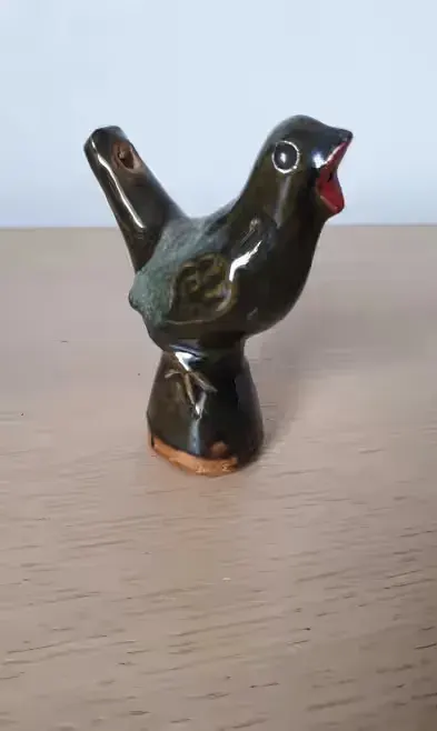 ptaszek gwizdek ceramika Iłża vintage figurka — praca muffi, Warszawa