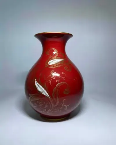 Ręcznie malowany porcelanowy wazon vintage Furstenberg — praca Paweł, Kraków