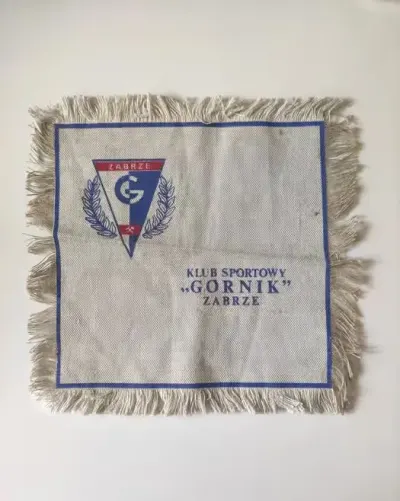 Serwetka KS Górnik Zabrze PRL — praca Łukasz, Poznań