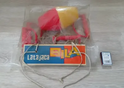 stara zabawka PRL Polska latająca bila stare zabawki czz retro gra PL — praca Beata, Poznań