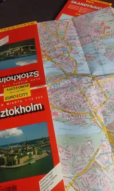 Sztokholm mapa plan miasta — praca Krzysztof, Kraków
