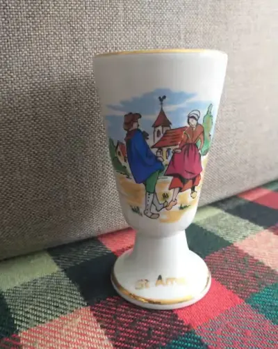 Tradition CNP France kubek kielich do kawy czekolady porcelana francuska St Amand — praca Basia, Poznań