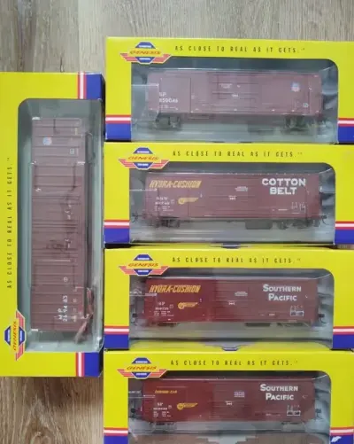 Wagony US Athearn Genesis 50' 60' Box Car CottonBelt SP UP  MP 5szt. — praca Artur, Kraków