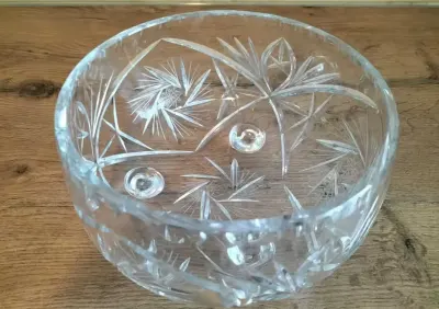 WYJĄTKOWO DUŻA MISA-PIĘKNY oryginał ZABYTEK-Bohemia Crystal-lata 70 — praca ja., Wrocław
