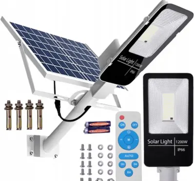 Lampa Solarna PREMIUM Uliczna VÖGLER GmBh wersja 2200 W, latarnia — praca ExtremeRide Quady Jasło, Jasło