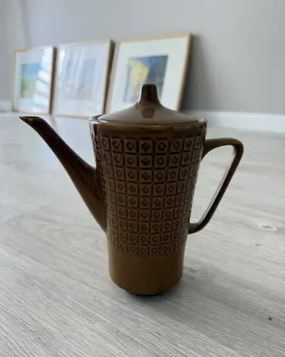 Dzbanek / imbryk porcelanowy Chodzież PRL vintage 20 cm — praca Sylwia W., Wrocław