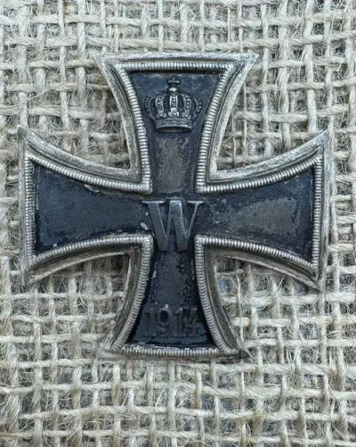 EK Krzyż żelazny 1j klasy 1914 Syg 935 rare original ww1 — praca Mariusz J., Wrocław