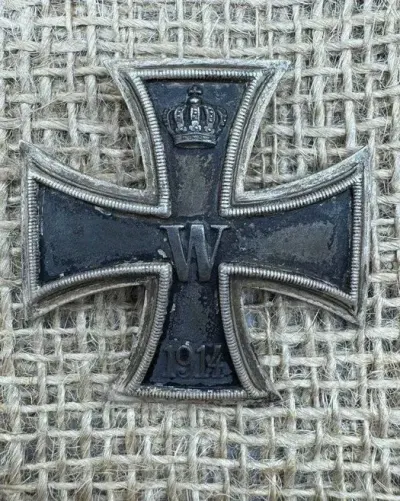 EK Krzyż żelazny 1j klasy 1914 Syg 935 rare original ww1 — praca Mariusz J., Wrocław