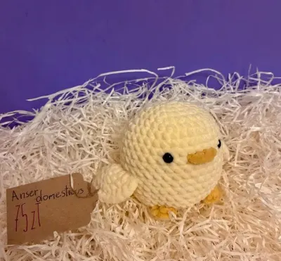 Gąska amigurumi| rękodzieło na szydełku| sprzedaż charytatywna — praca Michał W., Wrocław