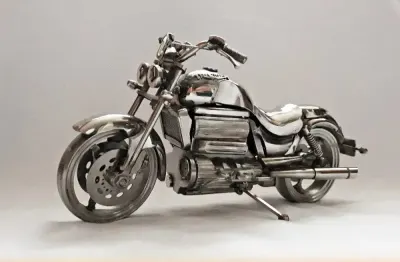 Prezent motocykl Triumph  metaloplastyka — praca Piotr K., Wrocław