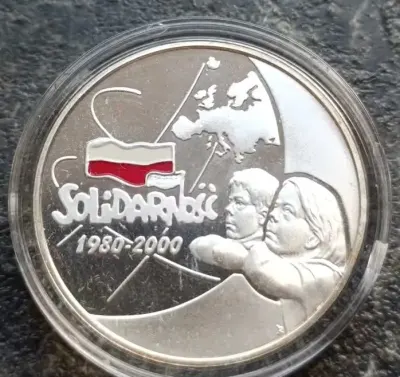 10 zł Solidarność 2000 — praca Jan W., Katowice
