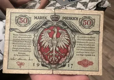50 marek polskich 1916 rok jenerał — praca Michalina O., Katowice