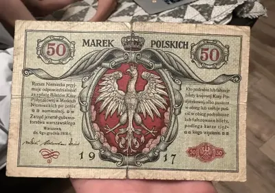 50 marek polskich 1916 rok jenerał — praca Michalina O., Katowice