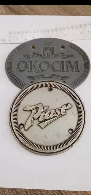 Emblematy metalowe — praca Karol K., Wrocław