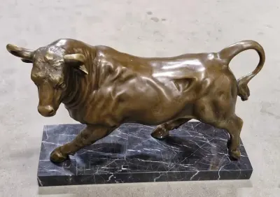 Figura braz marmur szer 58 cm wys 43 cm piekna — praca Zofia O., Wrocław