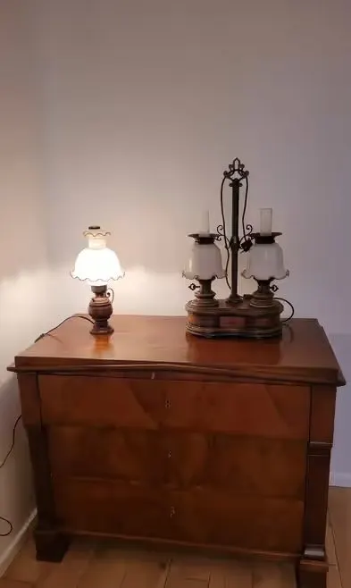 Komoda biedermeier XIX wiek antyk — praca Stanisława K., Wrocław