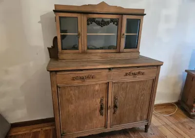 Komoda kredens tylko 141cm szeroka antyk vintage witryna — praca Bartosz W., Wrocław
