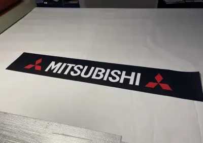 Naklejka na szybę pas Mitsubishi evo evolution motorsport ralli art — praca Maja K., Katowice