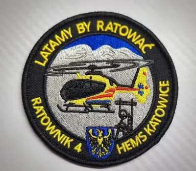 Naszywka Lotnicze Pogotowie Ratunkowe Ratownik 4 HEMS KATOWICE Wysyłka — praca Mateusz K., Katowice