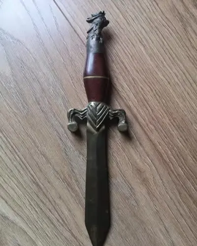 Nóż z orłem 32 cm — praca Paweł W., Wrocław