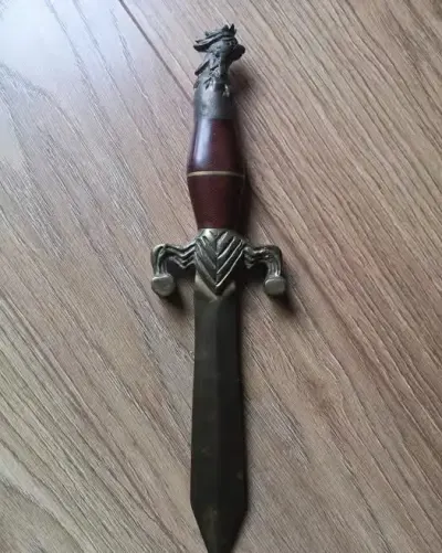 Nóż z orłem 32 cm — praca Paweł W., Wrocław