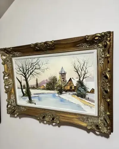 Obraz 1957r olejny na płótnie — praca Zenek, Katowice